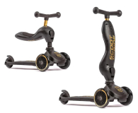 Scoot & Ride Highwaykick 1 Jeździk i hulajnoga 2w1 +kask XXS-S Black&Gold - 1028487 - zdjęcie 2